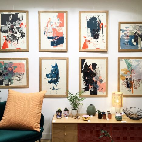 Exposition dans la Boutique-Atelier Dodé à Nantes.