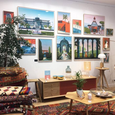 Exposition dans la Boutique-Atelier Dodé à Nantes.