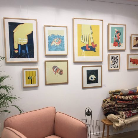 Exposition dans la Boutique-Atelier Dodé à Nantes.