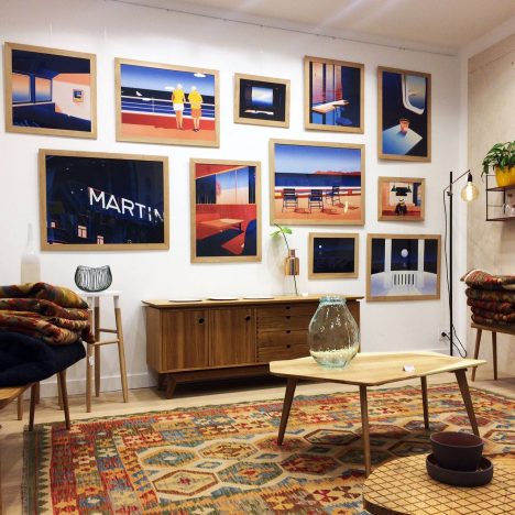 Exposition dans la Boutique-Atelier Dodé à Nantes.