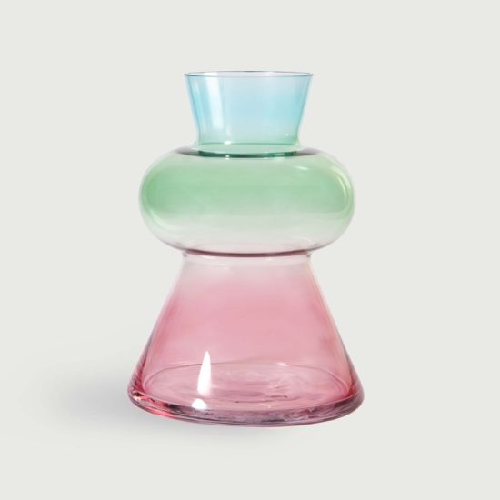 Vase droplet bleu XL de &Klevering chez Dodé à Nantes