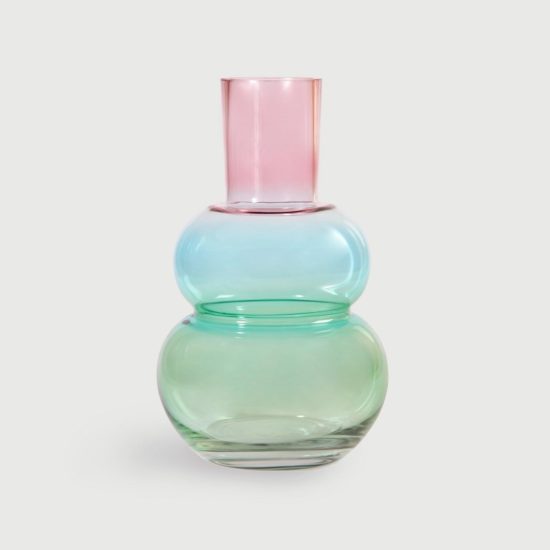 Vase droplet rose XL de &Klevering chez Dodé à Nantes