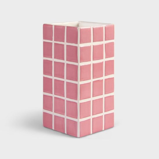 &Klevering vase tile rose chez Dodé à Nantes