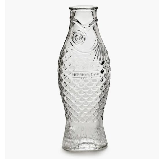 Carafe poisson transparente serax chez Dodé à Nantes